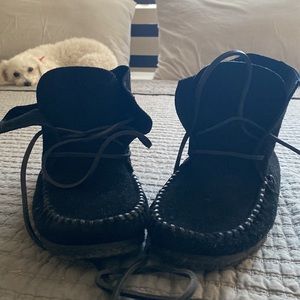 NWOT Isabel Marant suede lace up moccasins. Never worn. Size 38,  fits 7.5.